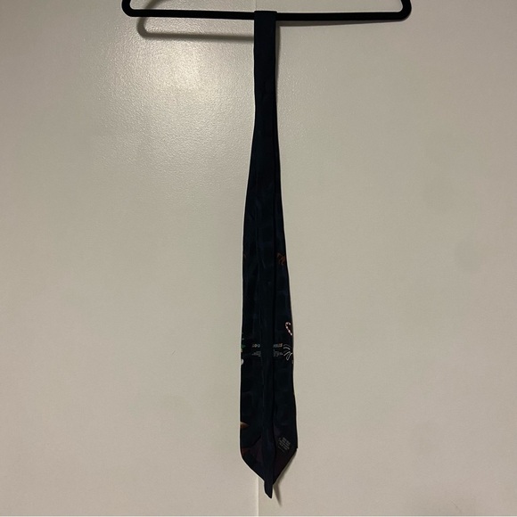 LOONEY TUNES Christmas Warner Tie Silk Bugs Daffy - Picture 5 of 6